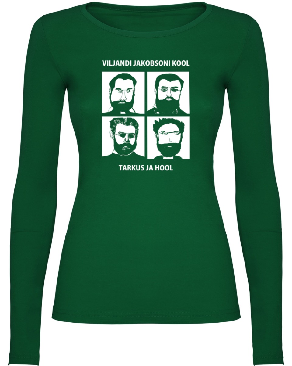 Naiste pikkade varrukatega särk, tumeroheline